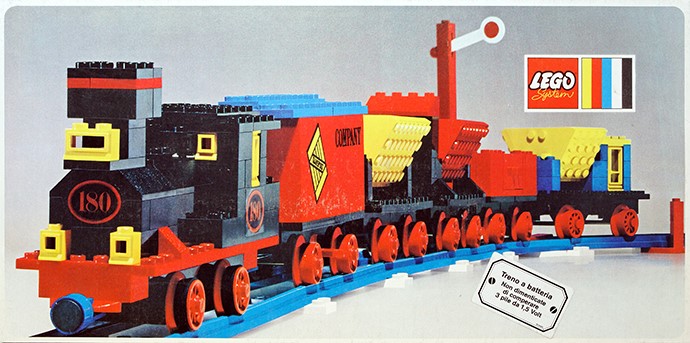 Lego 180 Train with 5 Wagons